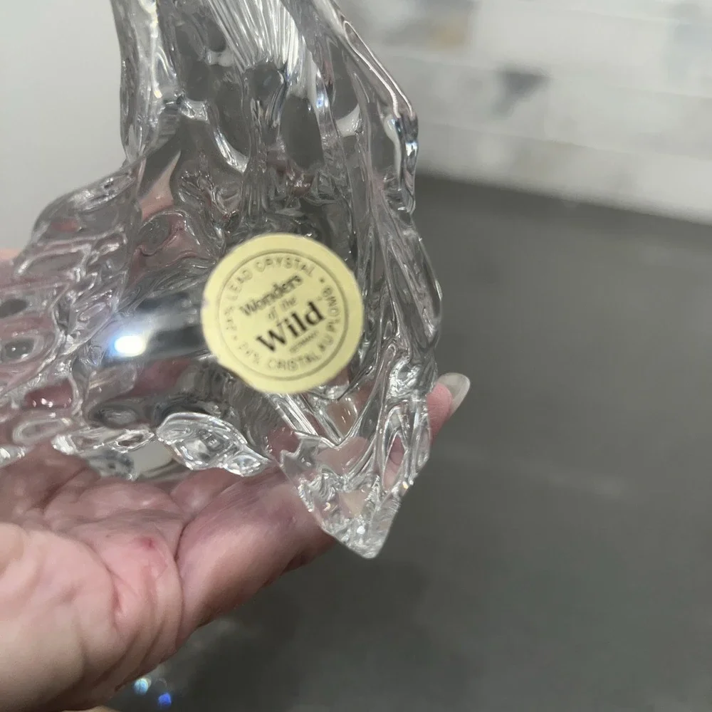 LARGE MOUTH BASS LEAD CRYSTAL PRINCESS HOUSE WONDERS OF THE WILD FISH FIGURINE - Picture 8 of 8